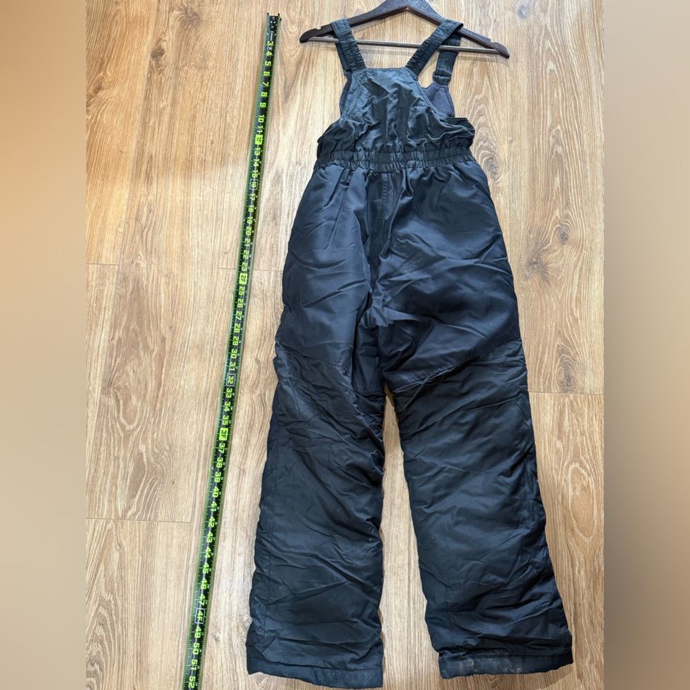 Youth Black Snow Bib Overalls - Picture 8 of 8